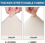 Smiry Waterproof Seat Covers for Dining Room Chairs Set of 10, Stretch Jacquard - Image 4