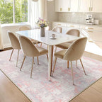 RELEANY Washable Area Rugs Square 7ft Non-Slip Modern Abstract Soft - Image 9