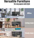 Metal Sideboard with 2 Flap Doors, DIY Modern Home Furnishing, Foyer - Image 7
