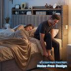 EnHomee Upholstered King Size Bed Frame - Image 5