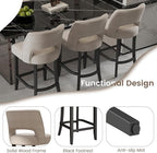 VKNOW Bar Stools Set of 2, Modern Counter Stools - Image 7