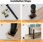 Metal Adjustable Furniture Legs 10-17 inch, Wlrrcwdttc Sofa Cabinet Legs - Image 5