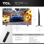 TCL Amazon Exclusive 65 Inch Class T7 Series | 4K QLED HDR Lag-Free Smart - Image 2