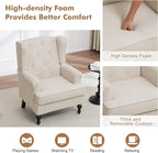 Accent Chair for Living Room, Mid Century Modern Upholstered Armchair, Wingback - Image 4