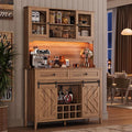 Garvee 72" Farmhosue Bar Cabinet by Garvee