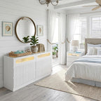 senlin Fluted 6 Drawer Dresser, - Image 3