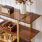 LumFurn Glass Console Table for Living Room, Foyer & Entryway, L41 x W14 x H31 - Image 6