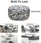 Lukeight Camo Stuffed Animals Storage Bean Bag Chair Cover - Image 5