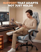GTPLAYER Gaming Chair with Foot Rest & Pocket Spring Cushion, Ergonomic High - Image 7