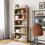LINSY HOME 5-Shelf Bookcase, Bookshelves Floor Standing Storage Shelves 68 in - Image 2