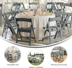 Flash Furniture Hercules Set of 10 Kids Gray Resin Folding Chair - Image 6