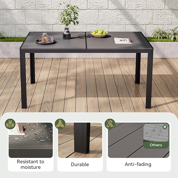 Aoxun 7-Piece Patio Table and Chairs Set - Image 5
