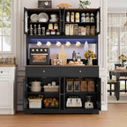 HIFIT 71" LED Kitchen Pantry Cabinet - Image 9