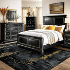 RELEANY Washable Area Rugs 8'x10' Non-Slip Modern Abstract Soft - Image 2