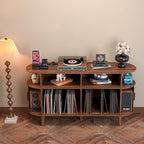 LUVIOHOME Large Round Record Player Stand - Image 4