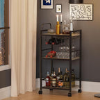 Bar Cart for The Home, 3 Tier Kitchen Carts - Image 8