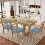 Smiry Waterproof Seat Covers for Dining Room Chairs Set of 6, Stretch Jacquard - Image 8