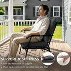 19x19 Inch Patio Chair Cushions Set of 2, Outdoor Furniture Cushions - Image 4