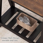 ChooChoo Farmhouse End Table, Rustic Vintage Narrow End Side Table - Image 6