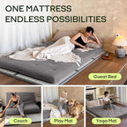 ZonLi Japanese Floor Futon Mattress Full Size 75"x 54", 100% Cotton Cover 2.5'' - Image 4