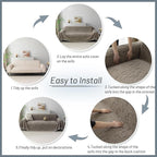 MYSKY HOME Boho Couch Cover Sand Sofa Covers - Image 7