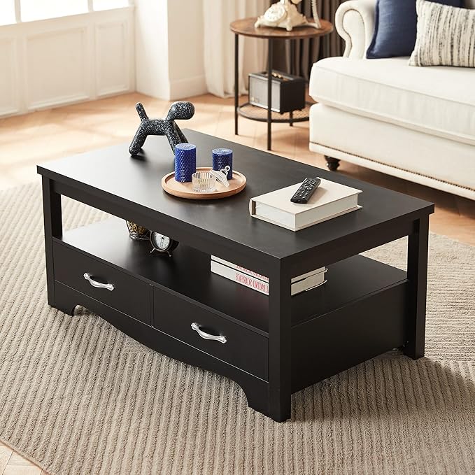 LINSY HOME Farmhouse Coffee Table - Image 2