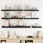 Acovy 24 Inch Floating Shelves, Wooden Shelves - Image 8