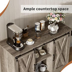 4 EVER WINNER 42" Farmhouse Coffee Bar, Buffet Cabinet - Image 3