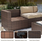 Aoxun Patio Furniture Sets, 10-Piece Outdoor Patio Furniture - Image 6