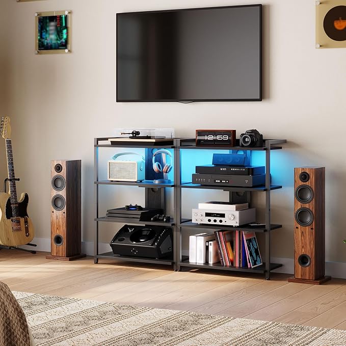 HOOBRO 4-Tier AV Media Stand, Media Console - Image 6