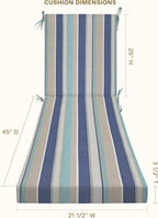Honeycomb Outdoor Chaise Lounge Cushion - Image 2