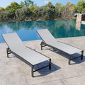 Crestlive Products Chaise Lounge Chair Outdoor Set of 2, Adjustable 5 Positions by CrestliveProducts