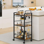 Bar Cart for The Home, 3 Tier Kitchen Carts - Image 2