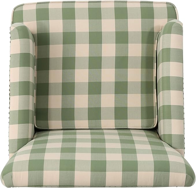 Christopher Knight Home Eve Modern Upholstered Club Chair, Wooden Living Room - Image 7
