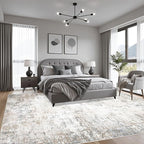 10x14 Area Rug Living Room Rug: Washable Modern Abstract Soft Thin Rug Indoor - Image 3