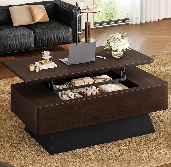 47.2" Mid-Century Modern Lift Top Coffee Table - Image 9