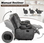 HAOMARKETS 2-Piece Recliner Sofa Set, Include Single Power Recliner Chair - Image 4