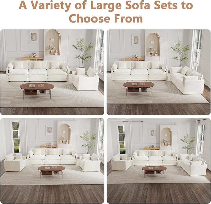 mikibama Modular Sectional Sofa, 76.4 Inch L Shaped Couch Set - Image 7