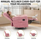 Korser Recliner Chair, Swivel Rocker Recliner Chair - Image 4