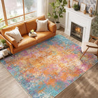 RELEANY Washable Area Rugs 9'x12' Non-Slip Modern Abstract Soft by RELEANY