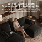 Novilla Modular Cloud Couch, Modern Sectional Sofa - Image 15