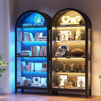 Gurexl 5-Tier Arched Display Cabinet - - Image 3
