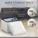 Ornavo Home Small Storage Ottoman, - Image 3