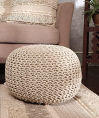 REDEARTH Round Pouf Ottoman - Image 9