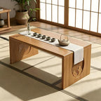 Folding Coffee Table, Foldable Japanese Floor Table No Assembly, Low Coffee - Image 9