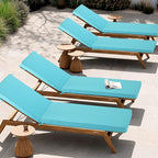 Chaise Lounge Cushion Outdoor, Waterproof and Stain-Resistant Lounge Deck - Image 2