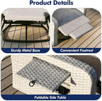 ZZW Outdoor Recliner Chair, Wicker Patio Recliners - Image 6