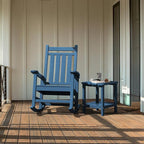 SERWALL Adirondack Table Outdoor Side Table- Blue - Image 6
