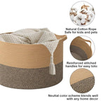 115L Extra Large Blanket Basket, Woven Rope Laundry Basket Hamper - Image 3