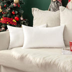MIULEE Pack of 2 Decorative Outdoor Solid Waterproof Throw Pillow Covers Faux - Image 9